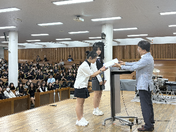 2025학년도 박용철 전국 백일장, 인생문구 공모전, 참한학생(9월) 시상